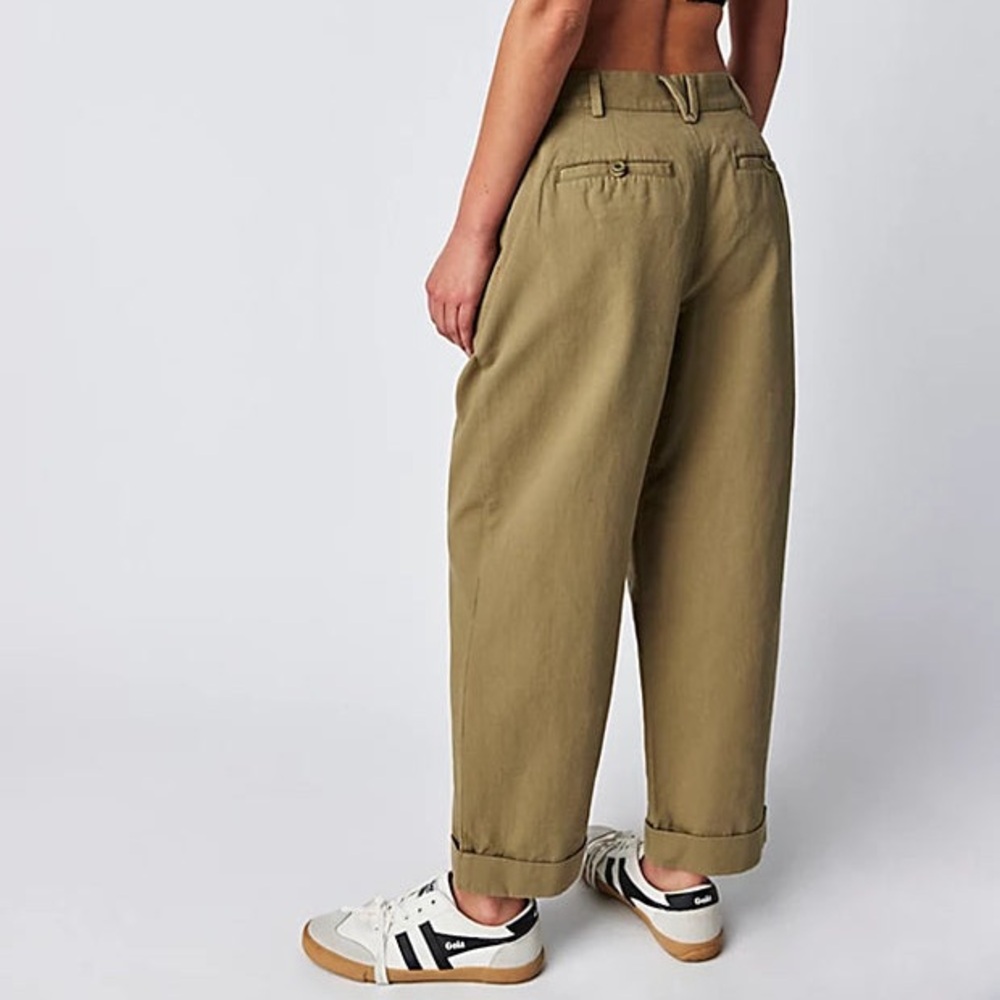 Free People Brown Wide Leg Pants